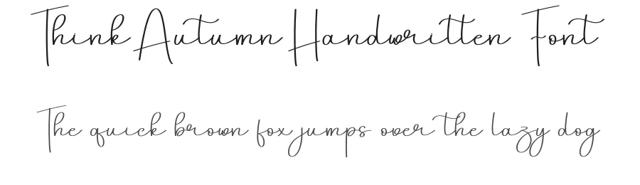Think Autumn Handwritten Font by creativeletter — Script Handwritten Font