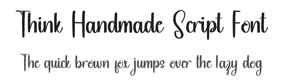 Think Handmade Script Font by inermediaSTUDIO — Script Handwritten Font