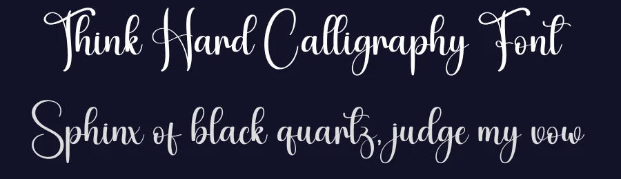 Think Hard Calligraphy Font by andikastudio — Script Handwritten Font — thumbnail 2