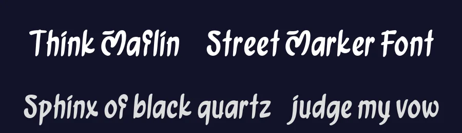Think Maflin – Street Marker Font by productype — Display Font — thumbnail 2