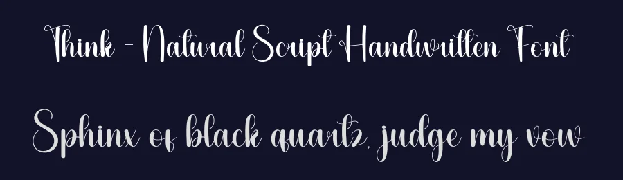 Think – Natural Script Handwritten Font by andikastudio — Script Handwritten Font — thumbnail 2