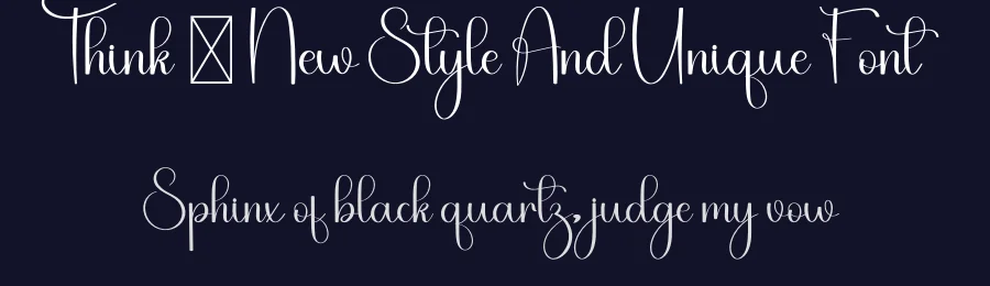 Think – New Style And Unique Font by freshtypeink — Script Handwritten Font — thumbnail 2