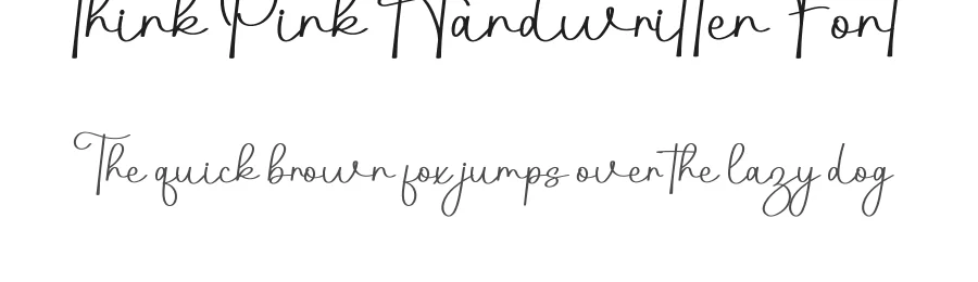 Think Pink Handwritten Font by inermediaSTUDIO — Script Handwritten Font
