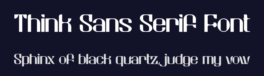 Think Sans Serif Font by embuntype — Display Font — thumbnail 2