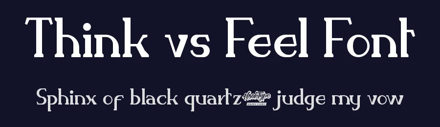 Think vs Feel Font by noahtype — Display Font — thumbnail 2