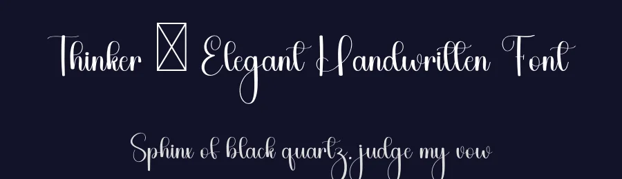 Thinker – Elegant Handwritten Font by freshtypeink — Script Handwritten Font — thumbnail 2