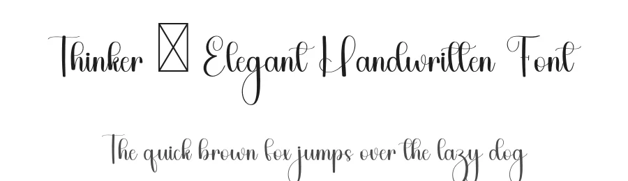 Thinker – Elegant Handwritten Font by freshtypeink — Script Handwritten Font