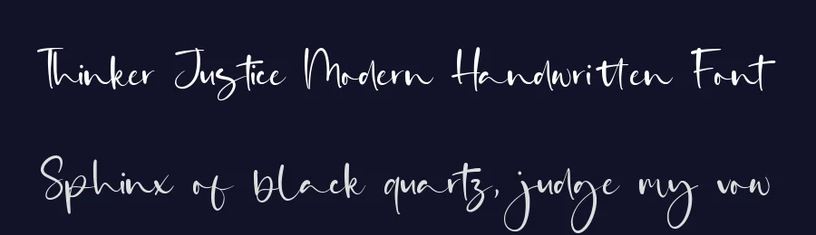 Thinker Justice Modern Handwritten Font by balpirick — Script Handwritten Font — thumbnail 2