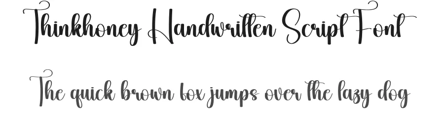 Thinkhoney Handwritten Script Font by creativeletter — Script Handwritten Font