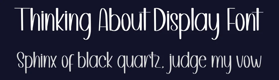 Thinking About Display Font by inermediaSTUDIO — Display Font — thumbnail 2