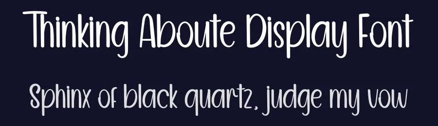 Thinking Aboute Display Font by inermediaSTUDIO — Display Font — thumbnail 2