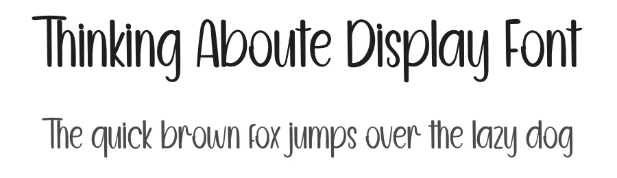 Thinking Aboute Display Font by inermediaSTUDIO — Display Font