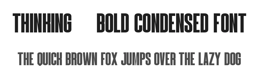 Thinking – Bold Condensed Font by Craftedtype — Decorative Font