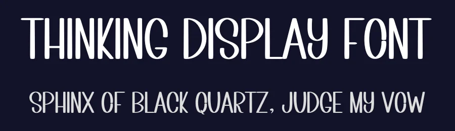 Thinking Display Font by inermediaSTUDIO — Display Font — thumbnail 2