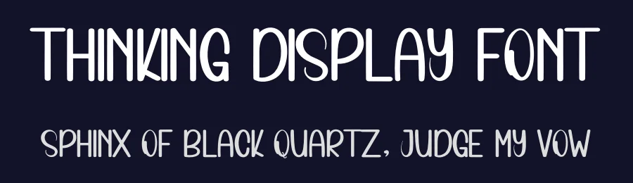 Thinking Display Font by inermediaSTUDIO — Display Font — thumbnail 2