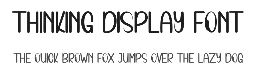 Thinking Display Font by inermediaSTUDIO — Display Font
