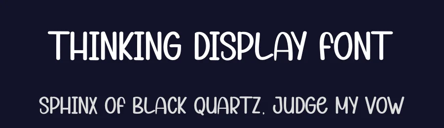 Thinking Display Font by andikastudio — Display Font — thumbnail 2
