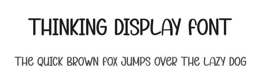 Thinking Display Font by andikastudio β Display Font
