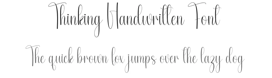 Thinking Handwritten Font by andikastudio — Script Handwritten Font