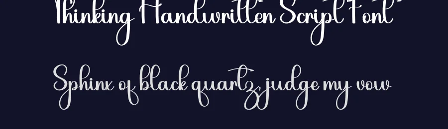 Thinking Handwritten Script Font by inermediaSTUDIO — Script Handwritten Font — thumbnail 2