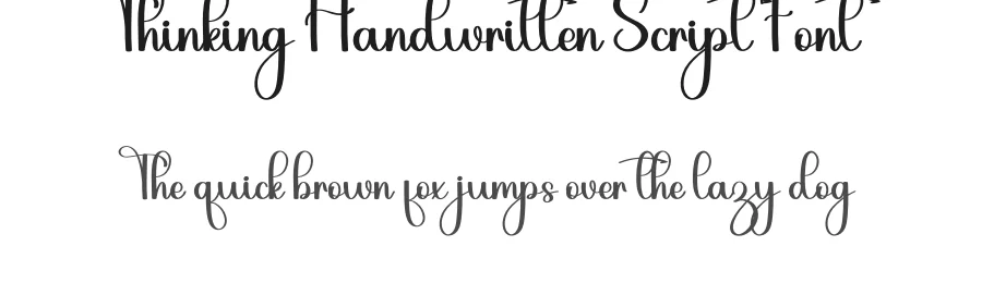 Thinking Handwritten Script Font by inermediaSTUDIO — Script Handwritten Font