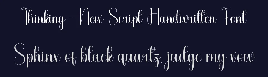 Thinking – New Script Handwritten Font by andikastudio — Script Handwritten Font — thumbnail 2