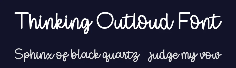 Thinking Outloud Font by Balevgraph Studio — Script Handwritten Font — thumbnail 2