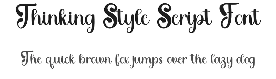 Thinking Style Script Font by freshtypeink — Script Handwritten Font