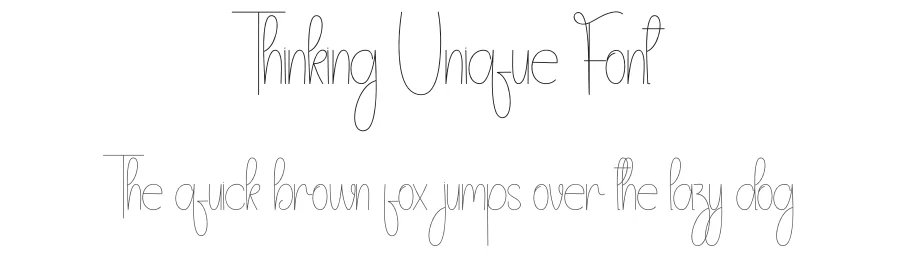Thinking Unique Font by andikastudio — Display Font