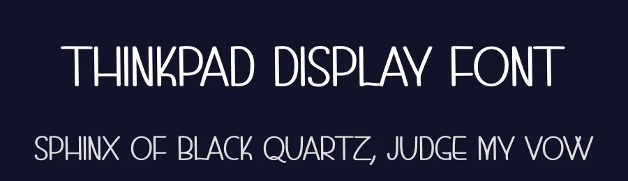 Thinkpad Display Font by andikastudio — Display Font — thumbnail 2
