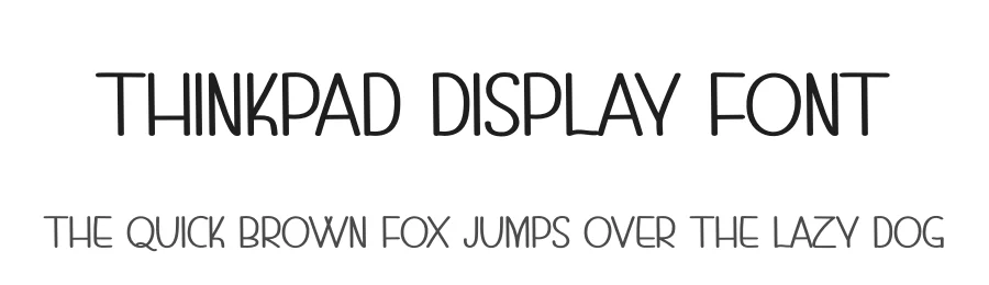 Thinkpad Display Font by andikastudio — Display Font