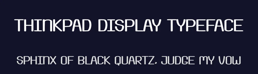 Thinkpad Display Typeface by andikastudio — Display Font — thumbnail 2