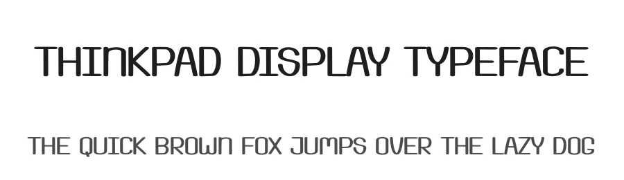 Thinkpad Display Typeface by andikastudio — Display Font
