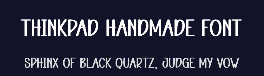 Thinkpad Handmade Font by andikastudio — Display Font — thumbnail 2