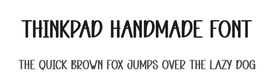 Thinkpad Handmade Font by andikastudio — Display Font