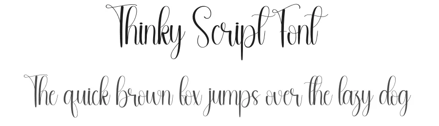 Thinky Script Font by andikastudio — Script Handwritten Font