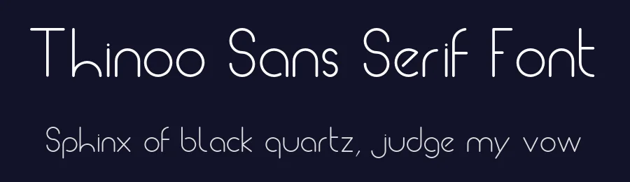 Thinoo Sans Serif Font by Nauman Altaf — Sans Serif Font — thumbnail 2