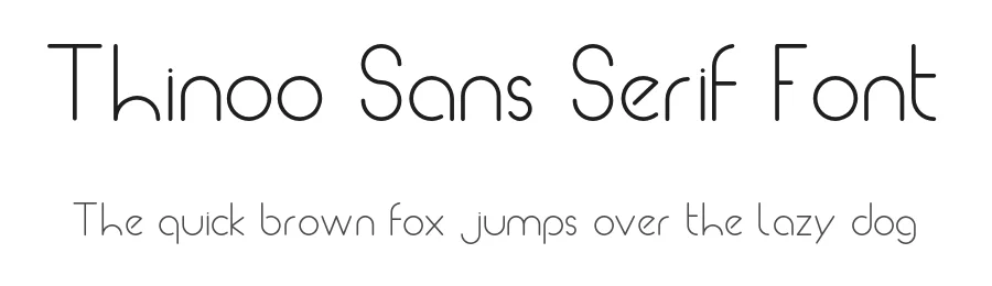 Thinoo Sans Serif Font by Nauman Altaf — Sans Serif Font