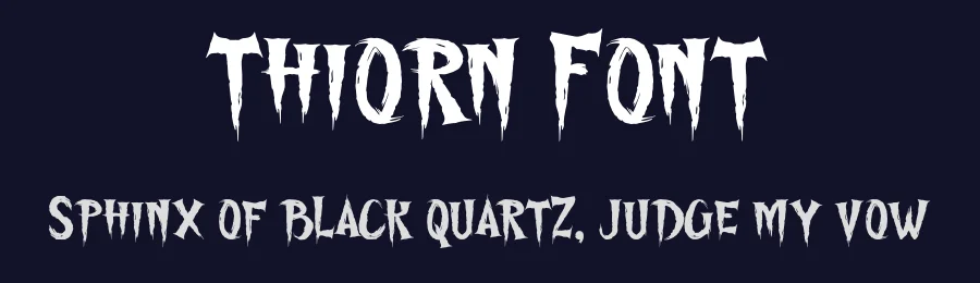 Thiorn Font by MaikoHatta — Display Font — thumbnail 2