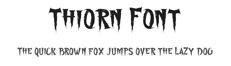 Thiorn Font by MaikoHatta โ Display Font