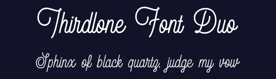 Thirdlone Font Duo by Letterhend — Script Handwritten Font — thumbnail 2