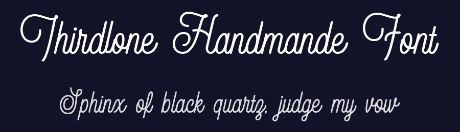 Thirdlone Handmande Font by Letterhend — Script Handwritten Font — thumbnail 2