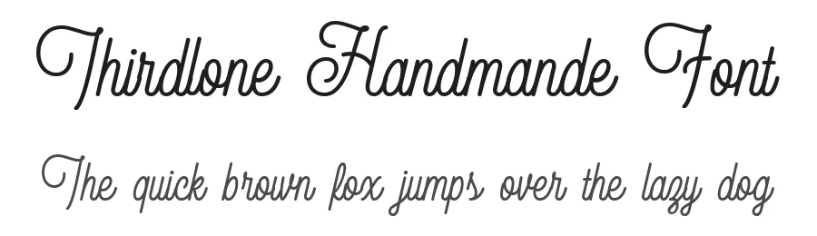 Thirdlone Handmande Font by Letterhend — Script Handwritten Font
