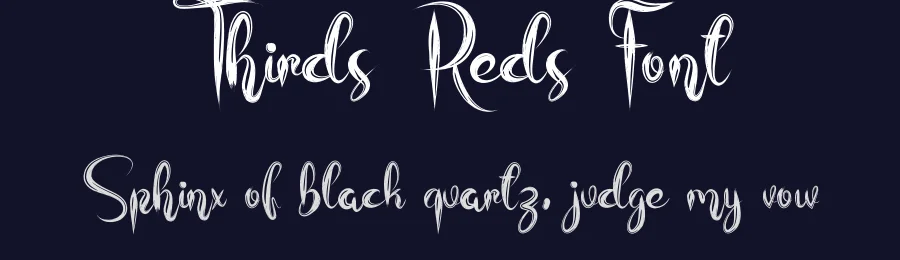 Thirds Reds Font by fahmistudio99 — Script Handwritten Font — thumbnail 2