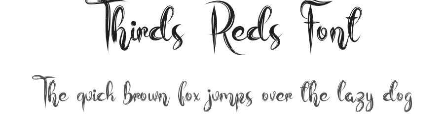 Thirds Reds Font by fahmistudio99 — Script Handwritten Font