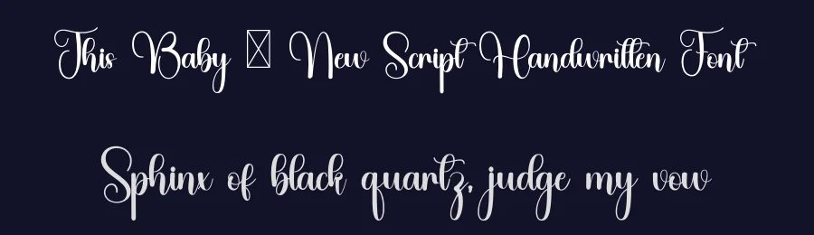 This Baby – New Script Handwritten Font by inermediaSTUDIO — Script Handwritten Font — thumbnail 2