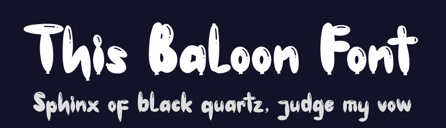 This Baloon Font by Denustudios — Decorative Font — thumbnail 2