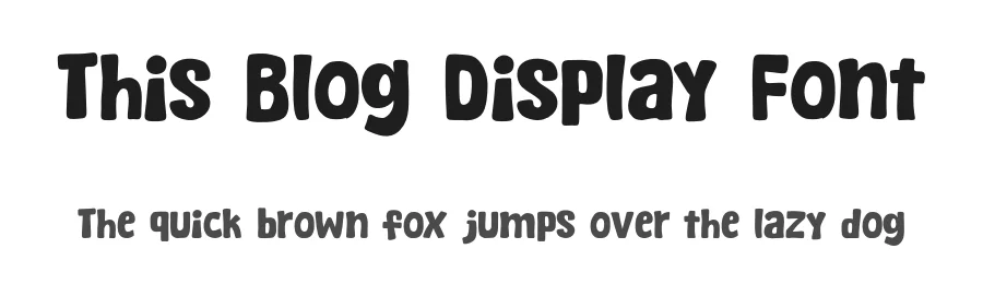 This Blog Display Font by si.jalembe — Display Font