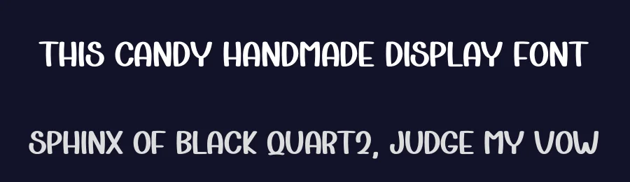 This Candy Handmade Display Font by freshtypeink — Display Font — thumbnail 2