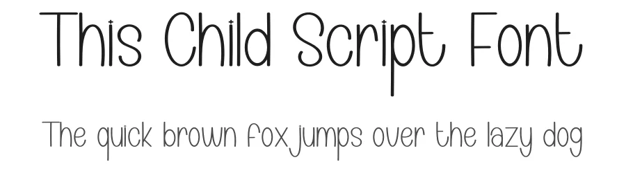 This Child Script Font by inermediaSTUDIO — Display Font